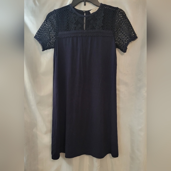 LOFT Dresses & Skirts - Loft guipure neck detail dress